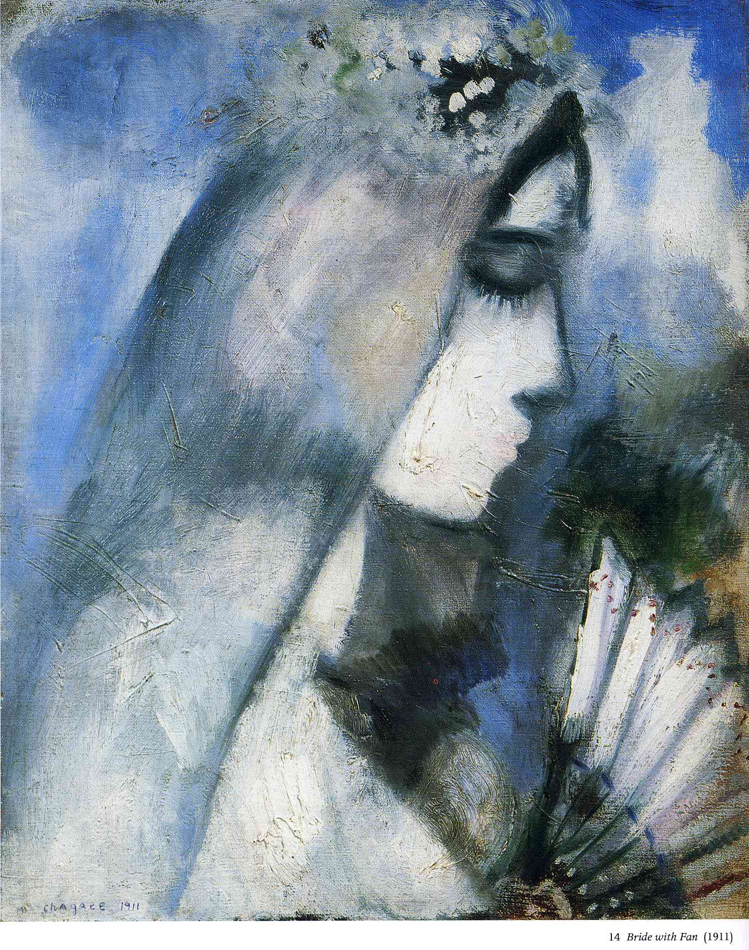 Marc Chagall, Bride with a Fan