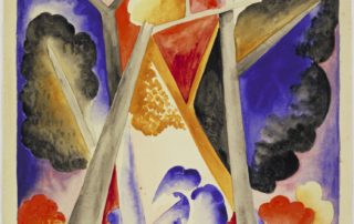 Natalia Goncharova, The Forest, 1913 at arthistoryproject.com and https://www.moma.org/collection/works/38285